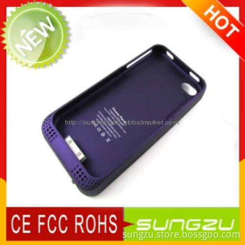 2000mah Battery Charger Case for iPhone4s 100% fully Four Colors